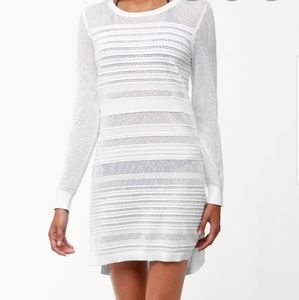 Tommy Bahama White Mesh Swim Coverup